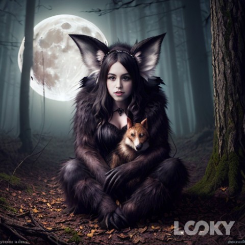 VikaLove в LOOKY. #Хэллоуин_оборотень,#Хэллоуин_демоница,#Харли_Квин,#LOOKY_нейронка. #Хэллоуин_оборотень ...