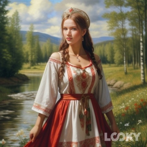 AprilLee в LOOKY. #Василиса_Прекрасная,#Красный_дракон,#С_Новым_годом,#LOOKY_нейронка. #Василиса_Прекрасная...