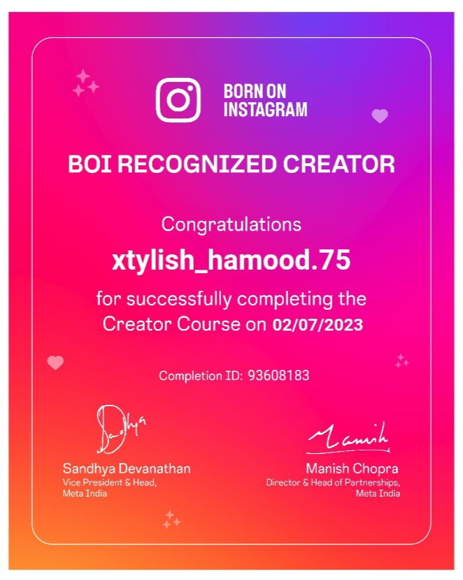 xtylish_hamood.75 в LOOKY — I got Born On Instagram (BOI) certificate