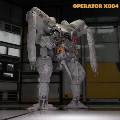 dmitry_blagodaryov в LOOKY. #робот,#3D,#scifi,#design,#gamedev,#lowpoly,#фантастика,#vr,#at,#art. #робот #3D #scifi  #...