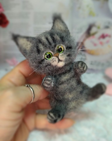 Looky_1682834823348 в LOOKY. #мейнкун,#валяниеизшерсти,#валяныеигрушки,#фелтинг,#валяная_игрушка,#коты,#котики,#игрушкиизшерсти. Но мультяшек я ❤😘 н...