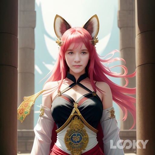 Roxy Wolf-Роксана волчица в LOOKY — #Яэ_Мико_фан #LOOKY_нейронка