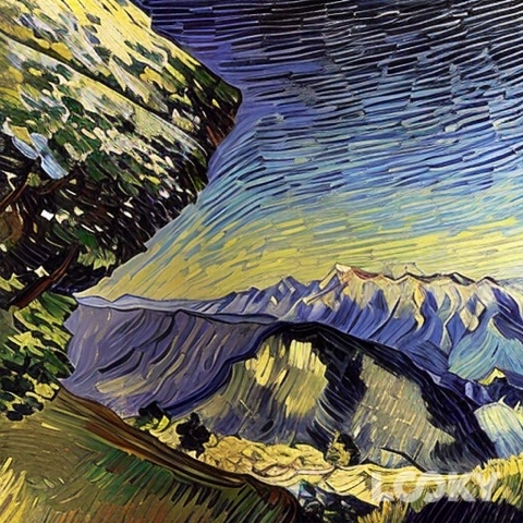 ART IS THE NEW SEXY в LOOKY. #Van_Gogh,#LOOKY_нейронка. Утес, сентябрь #Van_...