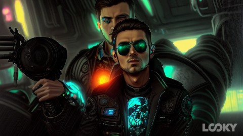 GIN777 в LOOKY. #cyberpunk#gin#. #cyberpunk#gin#
