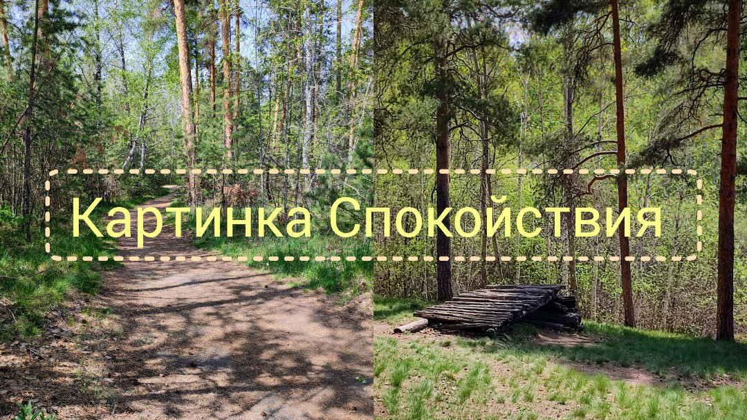 Хочу поделиться с тобой своей техникой "Картинка спокойствия", которая у меня родилась во время прохождения одного обучения уже лет 8 назад. С тех пор ей и пользуюсь. 
Вместо тысячи медитаций🪷

Техника

Чтобы создать свою картинку, нужно уделить себе несколько минут в тишине, чтобы никто не беспокоил. 

Закрой глаза. Сделай несколько циклов глубокого дыхания или можно использовать технику квадратного дыхания (вдох на 4 счёта, задержка 4 счёта, выдох на 4 счёта и снова задержка на 4 счёта) . 3-4 циклов вполне достаточно, если хочется подышать подольше, можно подольше. 

Следующим шагом про себя "громко" проговори слово СПОКОЙСТВИЕ. И отлови первую ассоциацию с этим словом. 

Например, в голову пришло: лес или морской берег. 

Берём эту ассоциацию и стараемся представить её в деталях. Какой это лес, какие там деревья, есть ли кто-то рядом, прохладно или тепло и т.д. 

Нужно создать чёткий образ места, и прочувствовать в нём состояние, в котором тебе абсолютно спокойно, комфортно и расслаблено. Нет никаких посторонних мыслей, просто созерцание места и ощущения себя в нём хорошо. 

Когда состояние спокойствия внутри этого образа достигнуто, нужно ещё раз осмотреть место и запомнить этот образ. 

Твоя картинка спокойствия готова. 

Теперь можно вспоминать созданный образ места при необходимости и ощущение спокойствия будет приходить вместе с ним. Если "входить" в этот образ мысленно, тогда тело будет вспоминать состояние, которое у него эта картинка вызывает. 

И бонусом ещё "Очки спокойствия". 

Представь очки (максимально приятные, которые нравятся) и вставить в них вместо стёкол свою картинку. Одень их мысленно. Перед тобой будет твоя картинка спокойствия в полупрозрачном формате. Смотри через неё на мир и подмечай, что происходит.  

Очки спокойствия помогают в любых внешних обстоятельствах моментально оказаться в приятном месте в отличном состоянии. 

Пользуйся на здоровье!🤗

#авторская_техника #коуч [#коучреактивнойтрансформации](коучреактивнойтрансформации) #коучинг #техника [#спокойствие](спокойствие) 