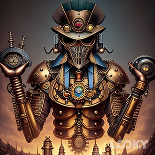 #Стимпанк #Киберпанк #LOOKY_нейронка [#terraria](terraria) #moonlord