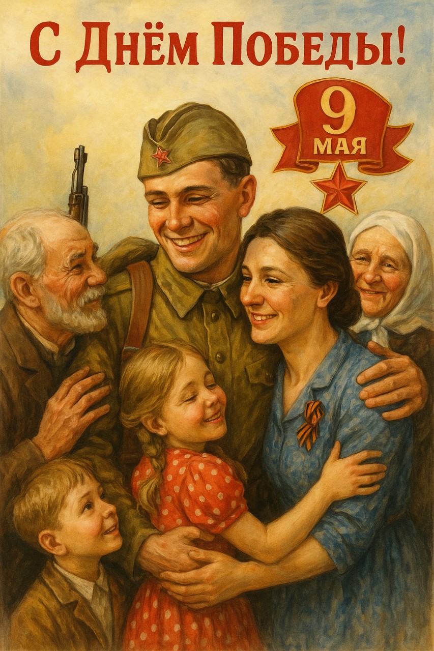 Дорогие друзья!

От всего сердца поздравляю Вас с Днём Победы!
Каждая семья нашего многонационального народа помнит и почитает 9 Мая. В нём одновременно и скорбь, и радость... Никто не забыл и ничто не забыто.
Низкий поклон тем, кто отдал свою жизнь за наше будущее!
Благодарю тех, кто сейчас оберегает наш хрупкий мир, продолжая славные традиции героев Великой Отечественной. 
Пусть этот день будет напоминанием о том, как важно беречь мир, ценить свободу и помнить уроки истории. Вечная слава героям! Мира и добра вам и вашим близким!

С уважением, Авдюкова Ольга

#ДеньПобеды #9Мая #ПомнимГордимся #ВеликаяОтечественнаяВойна #СпасибоЗаПобеду #НиктоНеЗабытНичтоНеЗабыто #СДнемПобеды #ГероиНашегоВремени #МирНадГоловой #СлаваГероям #ПамятьНарода #ЗаМир