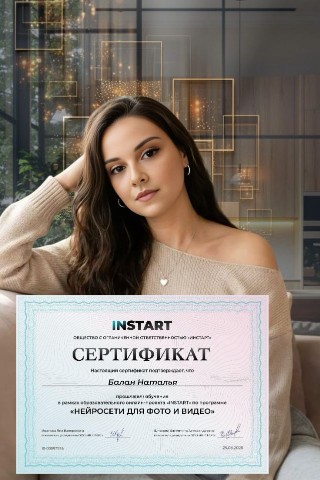 Наталья в LOOKY. #курсы#обучение,#нейросети#фото#видио. Я сделала это! 🥳🎓
...
