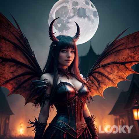 -Divina- в LOOKY. #Halloween_demon,#LOOKY_нейронка. #Halloween_demon #LO...