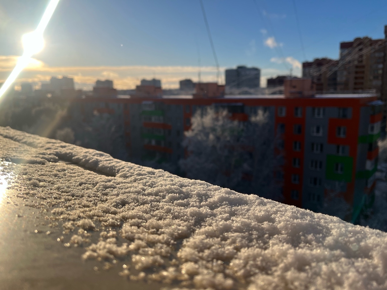 #небо #снег #зима