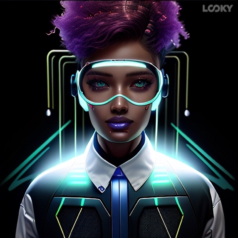 NEUROMANIAC в LOOKY. #looky,#apple,#provision,#neuralnetwork,#art,#neuromaniac. Apple pro vision cyb...