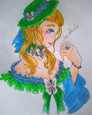 Loliy в LOOKY. #рисунок,#арт,#портрет,#артпортрет,#французкийстиль,#рококо. #рисунок #арт #портр...