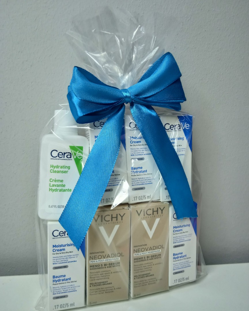 CeraVe, Vichy набор косметики. Заказать можно здесь https://www.avito.ru/pskov/krasota_i_zdorove/cerave_vichy_nabor_kosmetiki_3029353589?utm_campaign=native&utm_medium=item_page_android&utm_source=soc_sharing_seller
🌀Очищающий увлажняющий крем- гель для нормальной и сухой кожи CeraVe. Не пенится, не содержит мыла. Деликатное очищение кожи. 
( 1 шт× 20мл) .
🌀 Увлажняющий крем CeraVe- увлажнение в течение всего дня, восстановление и укрепление защитного кожного барьера.содержит гиалуроновую кислоту ( 4шт× 5мл) 🌀Бифазная сыворотка 5 действий VICHY.кож против морщин. 
Эффективно действует в 5 направлениях: заметно повышает упругость и выравнивает тон кожи, разглаживает морщины, ремоделирует контуры лица и питает кожу.(2 шт×5 мл) 