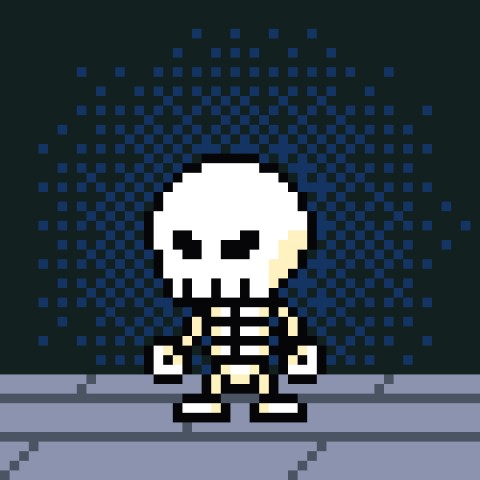 Greate Alexander в LOOKY. . Скелетон 💀
[#pixela...