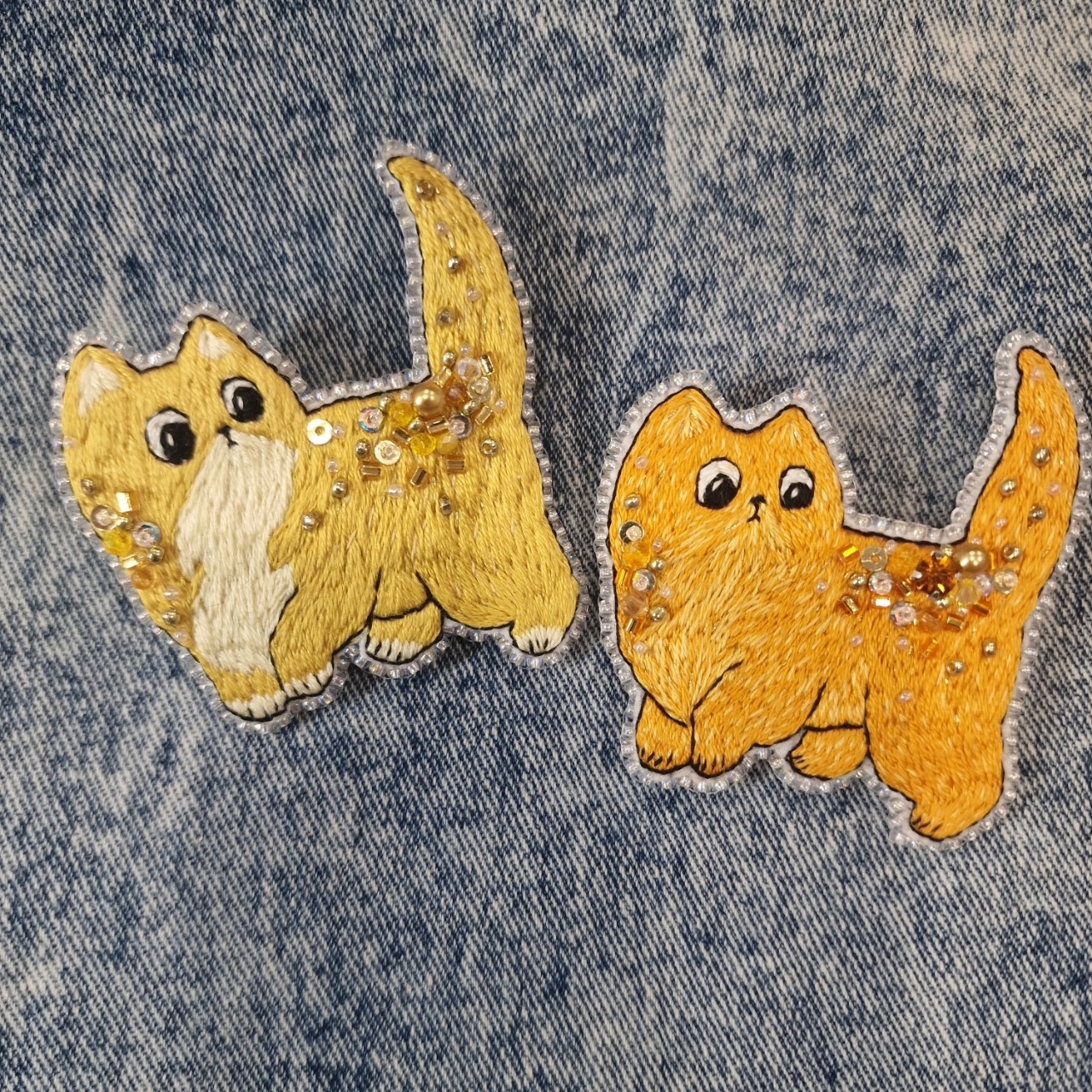 Новые броши, вышивка гладью котики❤️
Есть у нас тут любители котиков? 

#брошь #брошьручнойработы #гладь #брошьгладью #брошьмосква #брошьмытищи #брошьпушкино #пушкино #мытищи #Москва #мулине #бусины #бисер #котик #котики #топ #продвижение