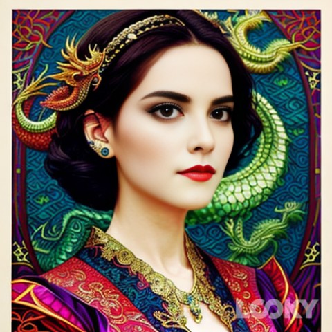 Alice Campbell в LOOKY. #Арт_Дракон,#LOOKY_нейронка. #Арт_Дракон #LOOKY_н...