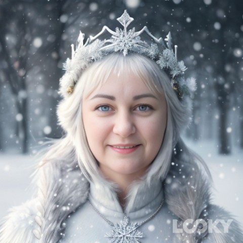 soroalyona в LOOKY. #Снежная_королева,#LOOKY_нейронка. #Снежная_королева #L...