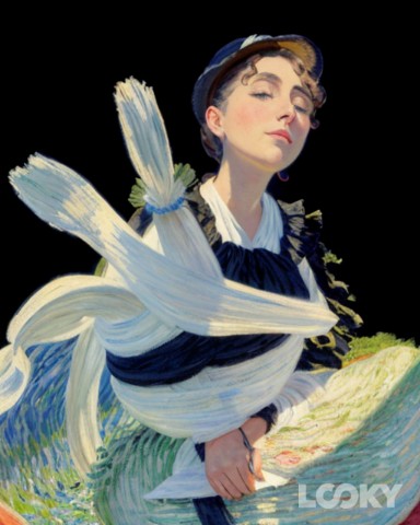 Aixa-1320 в LOOKY. #Monet,#Hokusai,#экоморфозы,#LOOKY_нейронка. #Monet #Hokusai #эко...