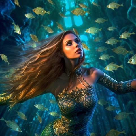 NEUROMANIAC в LOOKY. #looky,#neuralnetwork,#neuromaniac. Mesmerizing mermaid ...