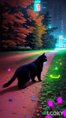 Bestuzhev в LOOKY. . [#neon](neon) [#cat]...