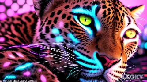 LYNX999 в LOOKY. #Неон,#LOOKY_нейронка,#tiger,#cat,#pussy,#puss. #Неон #LOOKY_нейронк...