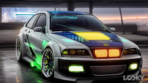 Владимир в LOOKY. #Киберпанк,#Неон,#Фэнтези,#Исходное_фото,#LOOKY_нейронка#BMW_M3. #Киберпанк #Неон #Фэ...