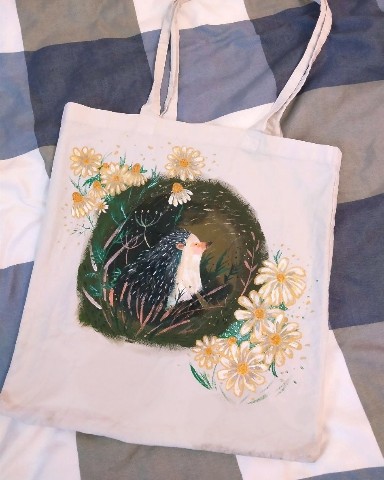e_pronyutkina в LOOKY. . 🦔 Роспись шоппера к...