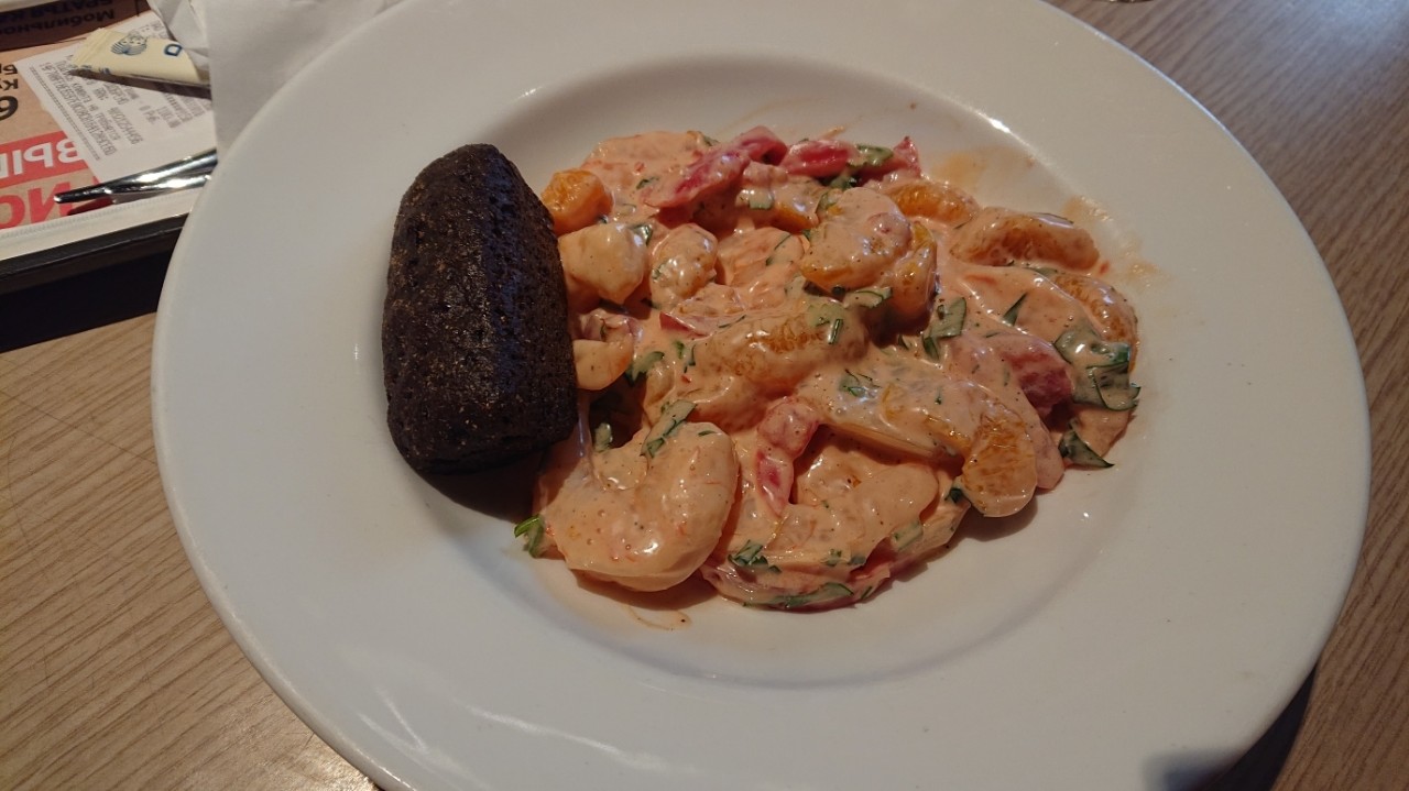 #креветки #помидоры #мандарины #соус #зелень
#вкусноиполезно