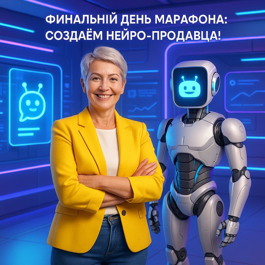 Сегодня — финальный день нашего марафона по ИИ, и вы готовы к настоящему прорыву! 🚀 Мы завершаем самое яркое и практичное занятие: создание вашего собственного нейро-продавца. Представьте — инструмент, который трудится за вас 24/7, без перерывов, усталости и даже капли раздражения! ⏰🤖

На этом занятии мы покажем, как легко и быстро автоматизировать ключевые бизнес-процессы с помощью технологий, которые раньше казались недосягаемыми. Всё просто: даже если вы раньше не сталкивались с подобными инструментами, вы сможете применять эти знания сразу и без усилий! 💡⚙️

Не упустите момент — сегодня вы получите все секреты для того, чтобы продажи работали на вас вне зависимости от времени суток и настроения. Это шанс поднять результаты вашего бизнеса на новый уровень! 🌟

Увидимся на финальном занятии, где перемены уже не за горами! 😉✨
https://t.me/okey6677bot?start=gipOSyaswjTgonw