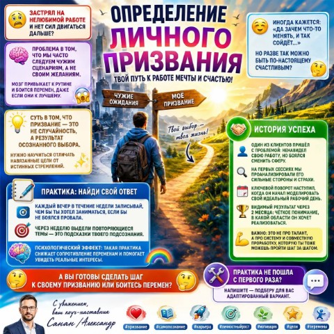 Санан Александр в LOOKY. #самопознание,#карьера,#личностныйрост,#мотивация,#цели,#перемены. Определение личного ...