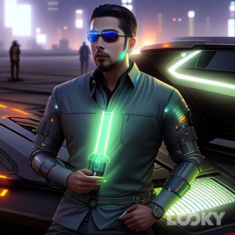 William Thomas в LOOKY. #Cyberpunk,#LOOKY_нейронка. #Cyberpunk #LOOKY_не...