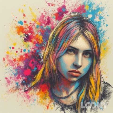 Мария Смирнова в LOOKY. #Больше_цвета,#LOOKY_нейронка. Блин, фильтр "Больше...