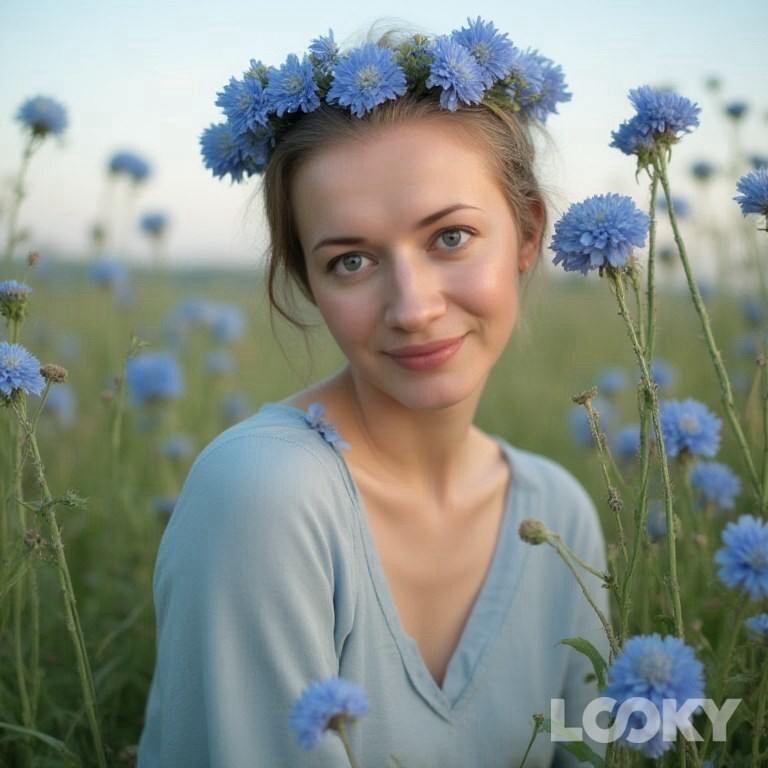 НЕЙРО LOOKY в LOOKY. . Весенние васильковые...