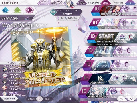 kadaj762 в LOOKY — World Vanquisher [Future 10+] Normal clear