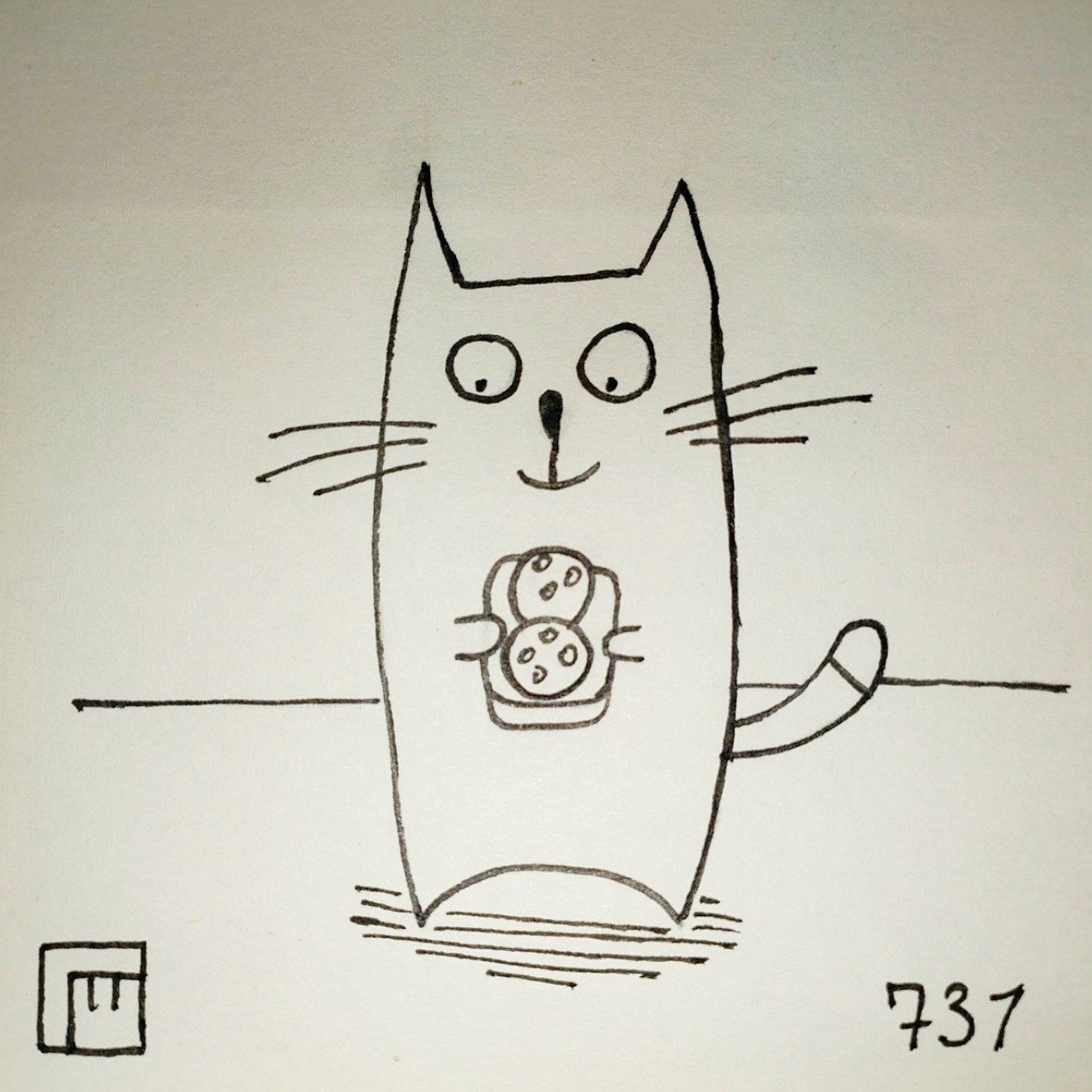 stickercat в LOOKY — Приятного аппетита! 

#кот #рисунок #творчество #рисуюкаждый