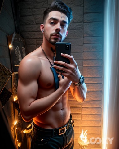 Alex Bayne в LOOKY. #Фэнтези,#LOOKY_нейронка,#gay,#guy,#sexy,#photos,#mirror. #Фэнтези #LOOKY_нейр...