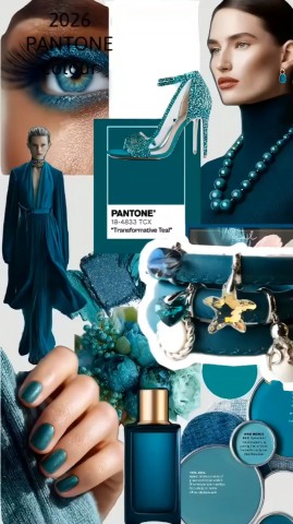 Paloma Jewelry в LOOKY. #transformativeteal,#palomajewelry,#pantone,#trendsetter,#2026. 🔠 Transformative Te...