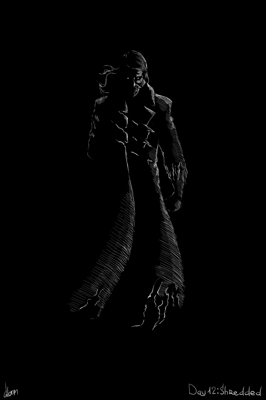 Двенадцатый день #inktober. 
 
Тема - Shredded
 
#арт #инктобер #инктобер_2025 [#inktober2025 ](inktober2025)