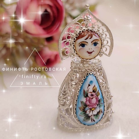 finifty.ru в LOOKY. #финифть,#эмаль,#сувенир. Матрешка. Ростовская...