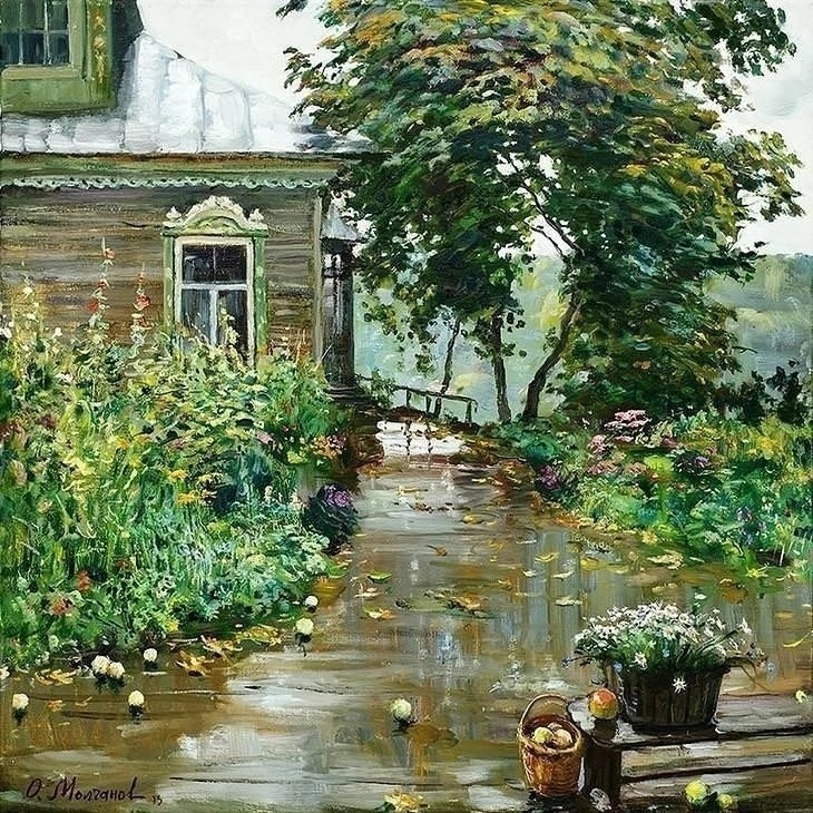 в LOOKY — Олег Иванович Молчанов. "Осенние цветы. Плёс", 2013
#живопис