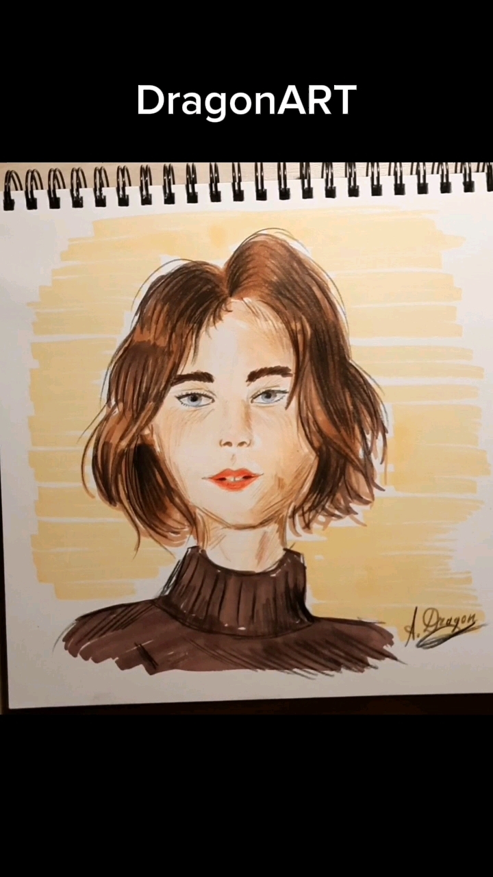 DragonART в LOOKY. #скетчмаркеры,#cketchbook,#cketch,#портрет,#portrait,#рисование,#искусство,#творчество,#drawing,#art,#скетчбук,#скетч. #скетчмаркеры #cketc...