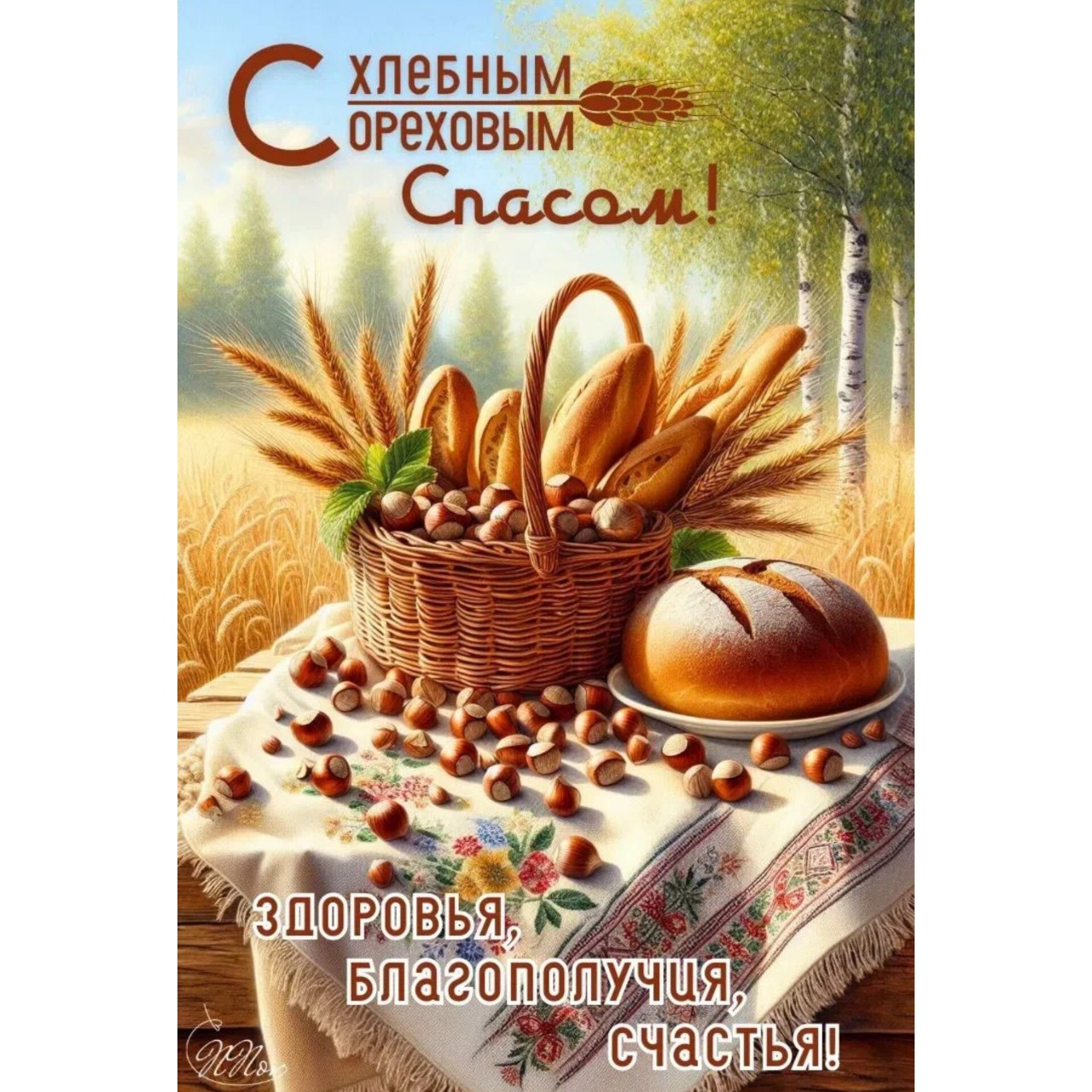 Поздравляю всех православных христиан с ореховым (хлебным) Спасом и с перенесением из Едессы в Константинополь нерукотворного Образа (Убруса) Господа Иисуса Христа! 🌰🍞🌿🌸
Желаю, чтобы дом был полной чашей, на столе всегда был свежий хлеб, а в душе царили мир и благодать. Пусть Нерукотворный образ Спасителя хранит тебя от всякого зла. 🙏🏻🙏🏻🙏🏻 

#Православныйпраздникореховыйспас
#Православныйпраздникхлебныйспас
#Ореховыйспас
#Хлебныйспас
#ВсемилостивыйСпасИисусХристос
#ОкончаниеУспенскогопоста
#ПравославныйПраздник
#ПравославнаяВера
#Православие
#Бог
#ИисусХристос
#Вера