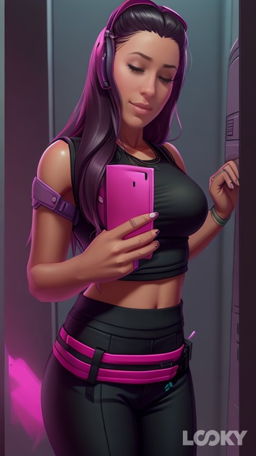 #Видеоигра #LOOKY_нейронка [#neirografika](neirografika) [#gamegirl](gamegirl) #girl #pink