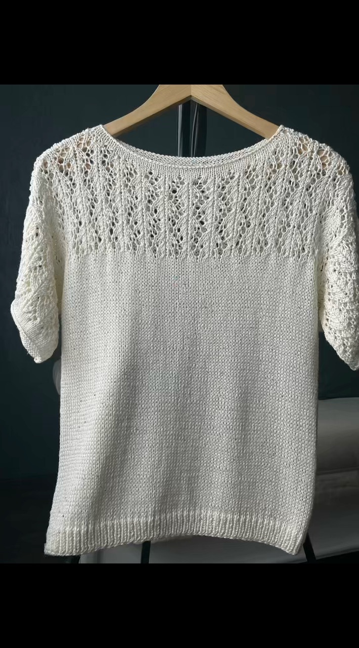 larisa_knitt в LOOKY. . Футболка с ажуром. Х...