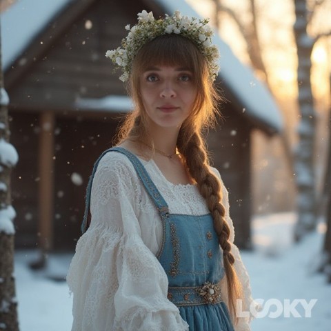 Angel48 в LOOKY. #Русская_зима,#LOOKY_нейронка. #Русская_зима #LOOKY...