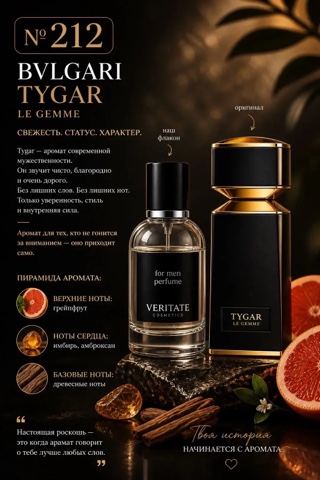 юлия духи Veritate в LOOKY. . №212 — Bvlgari Tygar...