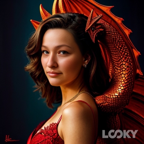 TLenochka в LOOKY. #Красный_дракон,#LOOKY_нейронка. #Красный_дракон #LOO...