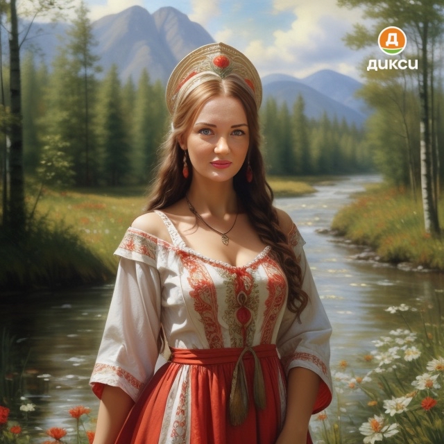 #Василиса_Прекрасная #Нейрокостюм #Масленица #LOOKY_нейронка