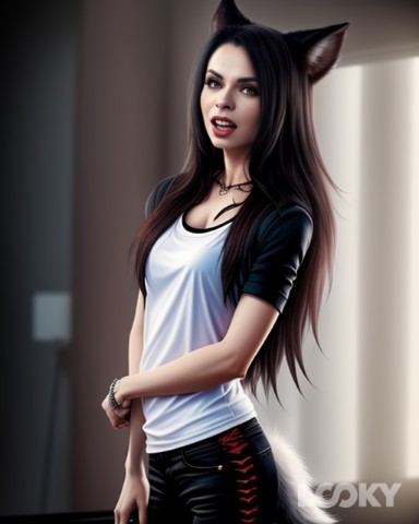 redqueen_51 в LOOKY. #Оборотень,#Футуризм,#Аниме_Неон,#LOOKY_нейронка. #Оборотень #Футуризм...
