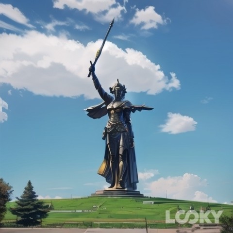 Россия в LOOKY. #Волгоград,#Россия,#Поволжье,#РодинаМать,#Looky,#Looky_Топ,#Looky_Нейронка,#Нейро,#Нейросеть. 🙏⚔🙏 #Волгоград – о...